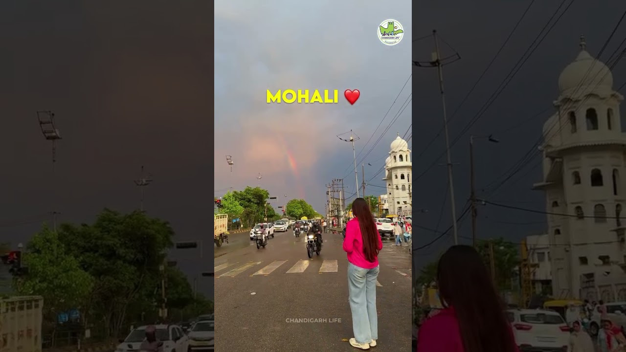 Mohali City 😍 after rain 🌈  #mohali #chandigarh