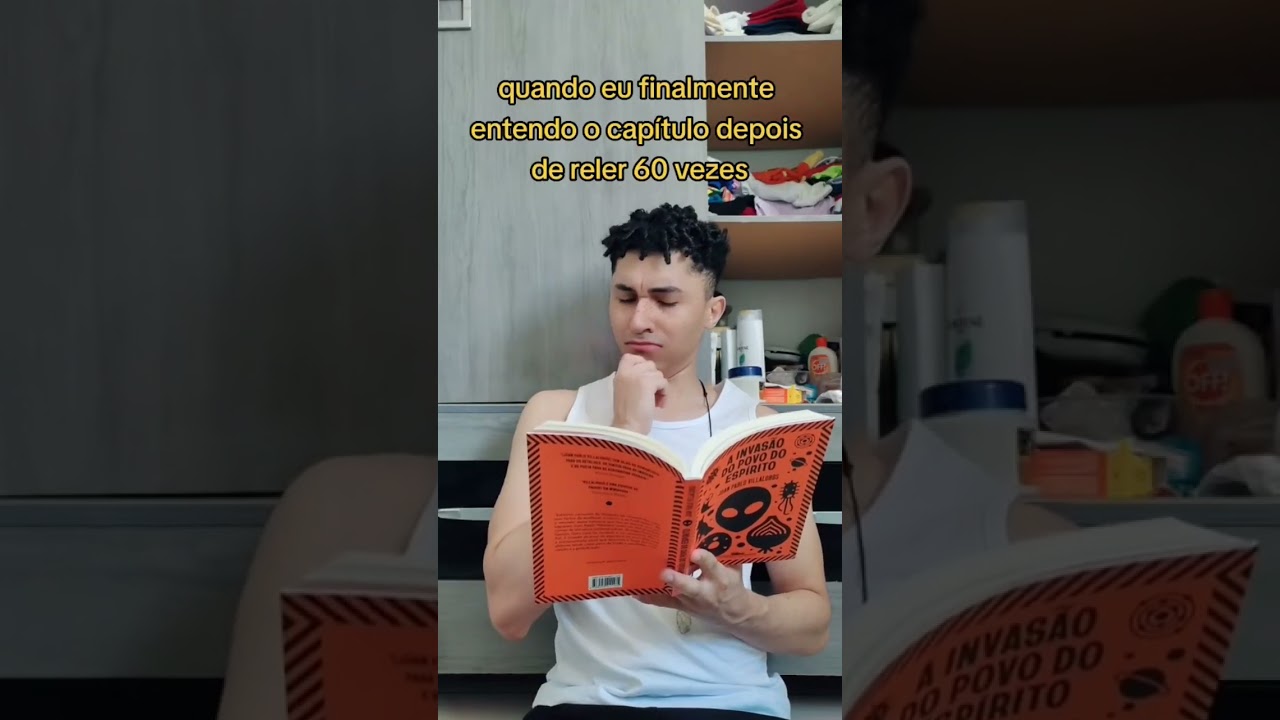 relendo o cap&iacute;tulo mil vezes at&eacute; entender #book #humor #livros