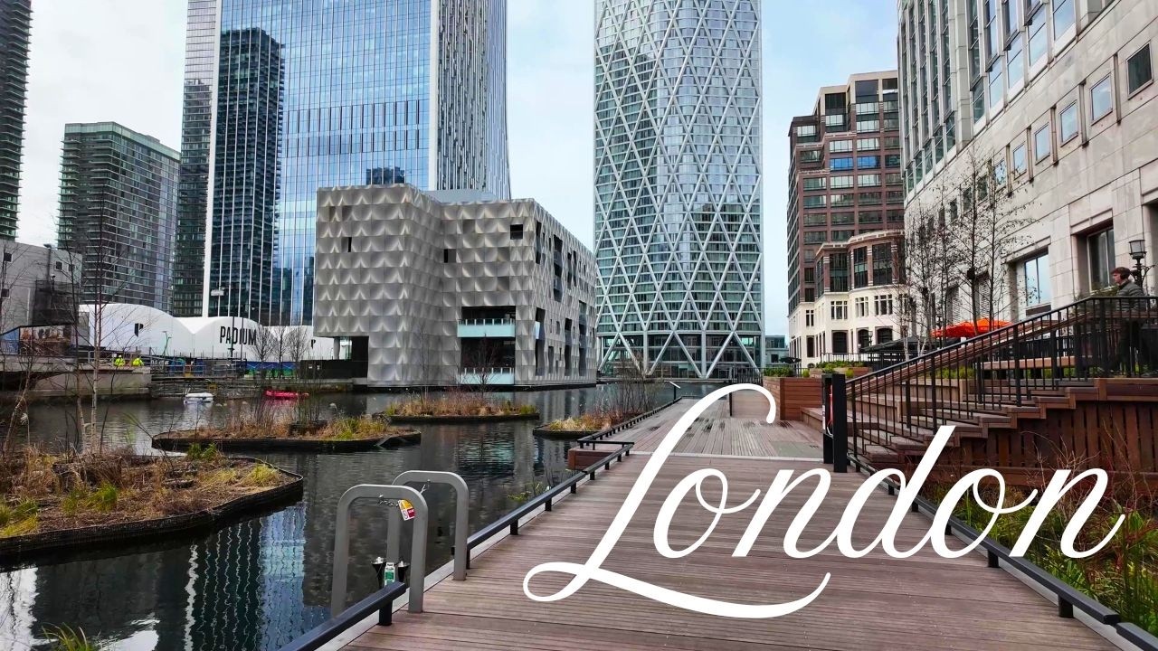 [4K] Broadgate | Canary Wharf | City of London | Walking Tour