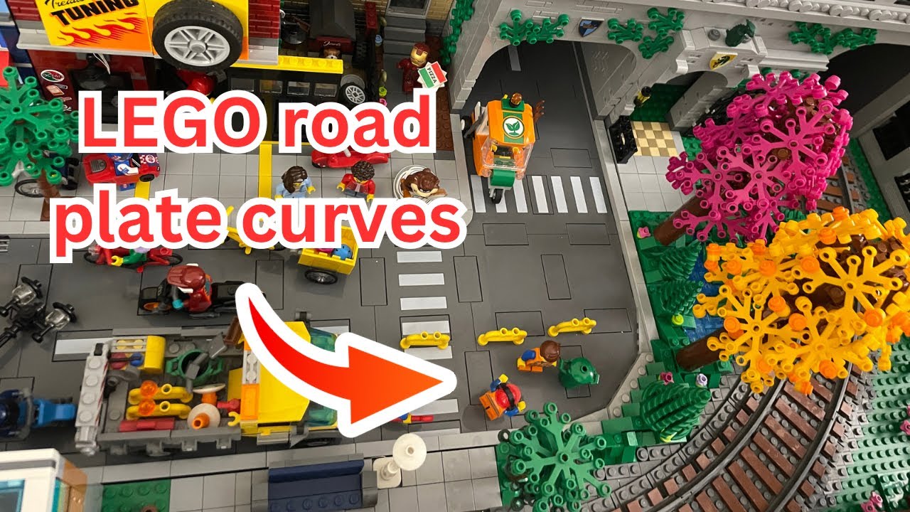 How to make LEGO road plate curves