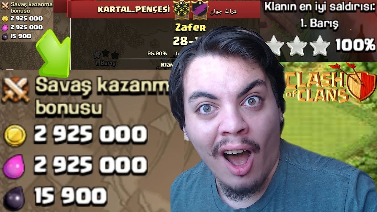 EN İYİ GANİMETLİ KLAN SAVAŞIM Clash of Clans