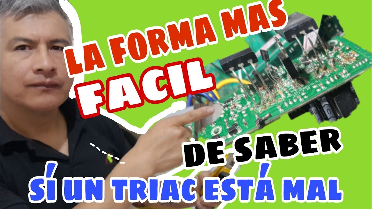 COMO MEDIR TRIAC EN PLAQUETA LAVARROPA ☝☝