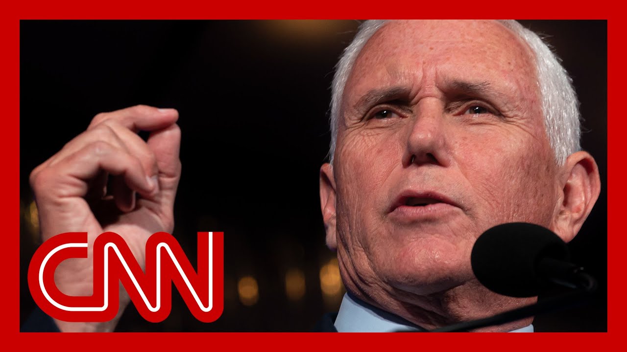 Hours before Trump speaks, Pence hints at 2024 bid