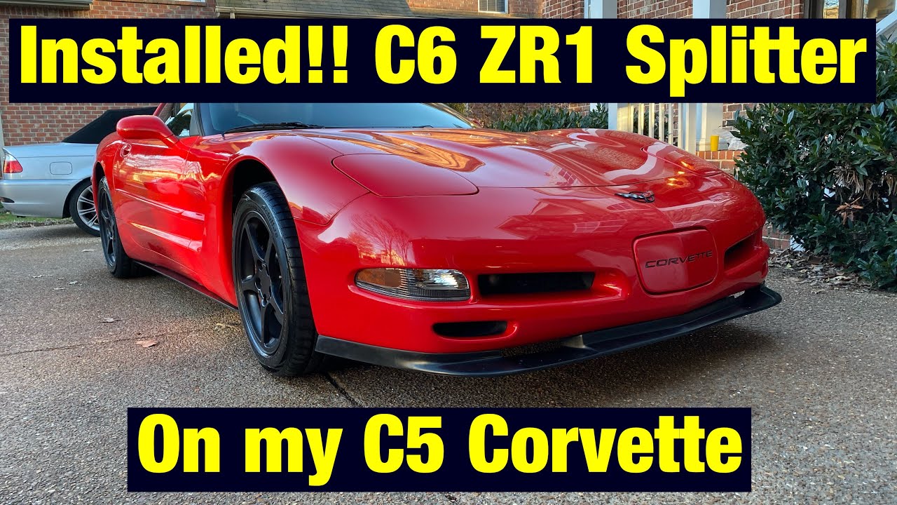 Установка накладки на бампер для Corvette ZR1 C5