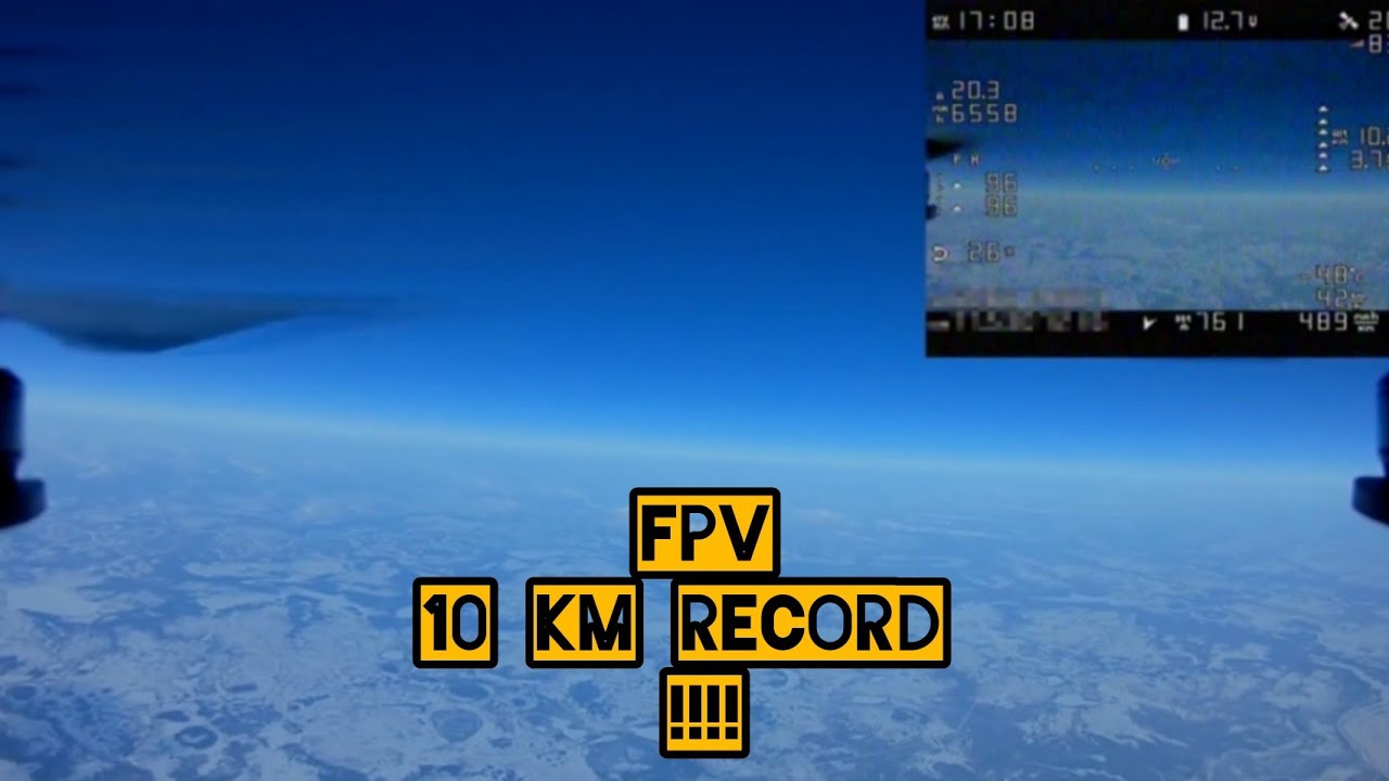 10.000 mètres de hauteur, record de hauteur pour un drone.