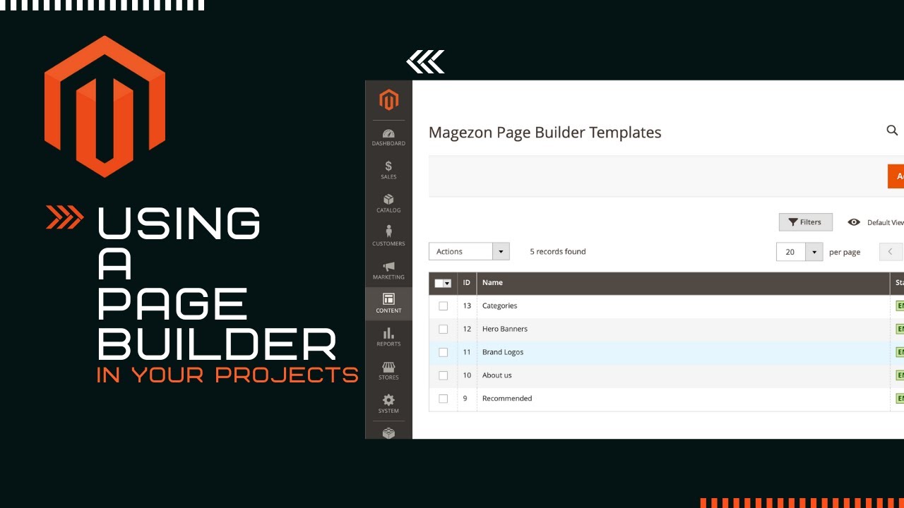 Magento 2 enhance your CMS pages with a Page Builder