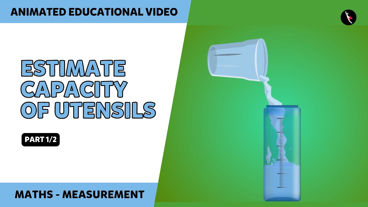 Estimate Capacity of Utensils - Measuring Capacity | Part 1 | TicTacLearn | Fun with Gaffy