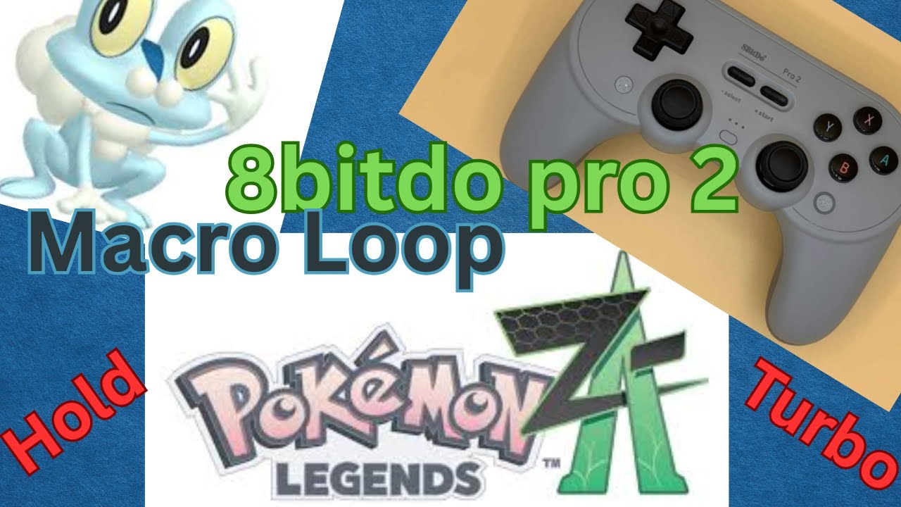 *OUTDATED* How to set Macros and Loop the 8bitdo pro 2 for Shiny Hunting in Pok&eacute;mon Legends ZA
