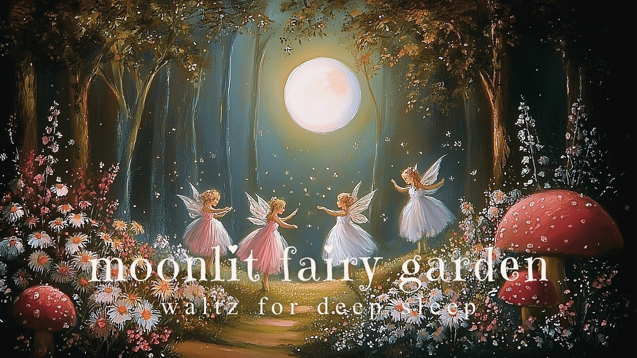 French Fairy Waltz for Deep Sleep | Moonlit Garden Lullaby & Healing Music