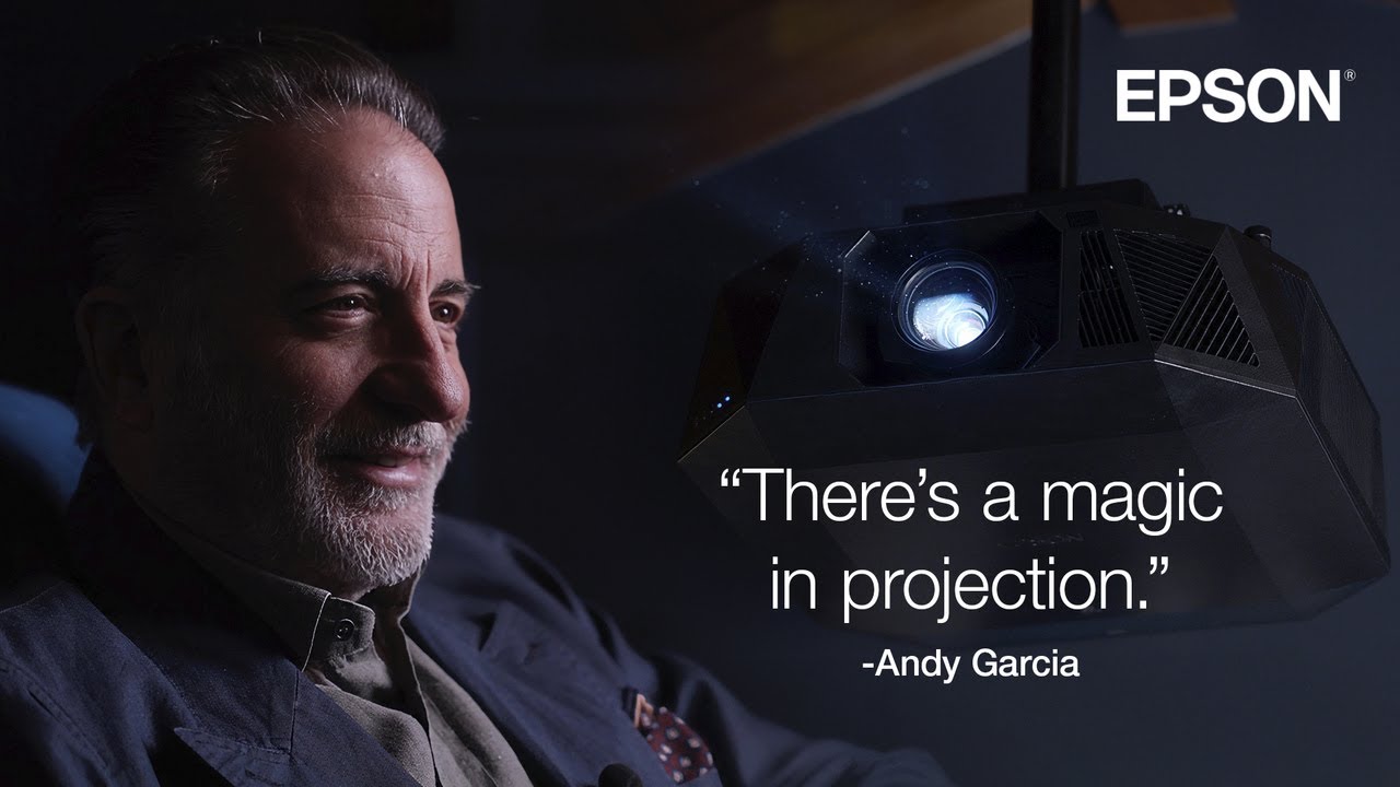 Andy Garcia Chooses the Epson QL3000 4K HDR Projector.