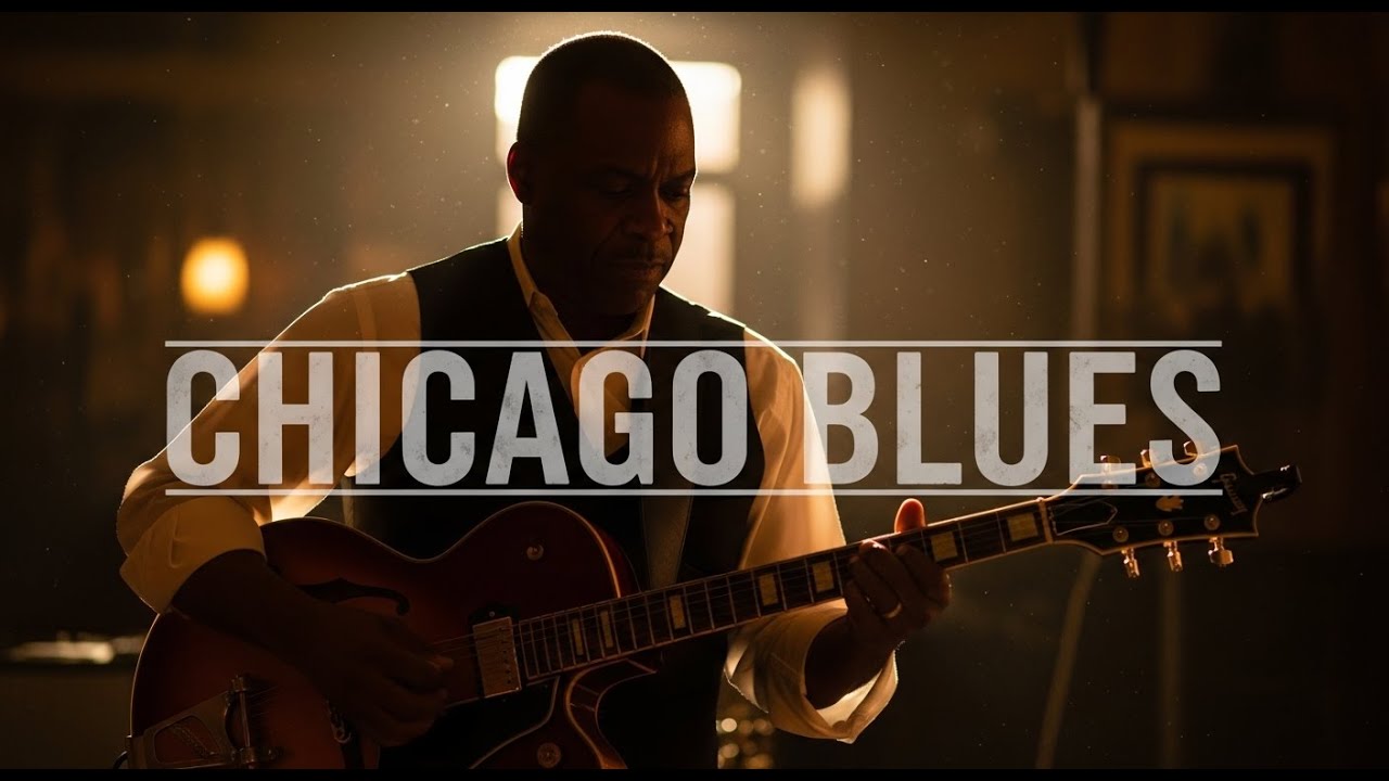 Chicago Blues Slow Playlists Guitar – Dark Midnight Emotional Collection