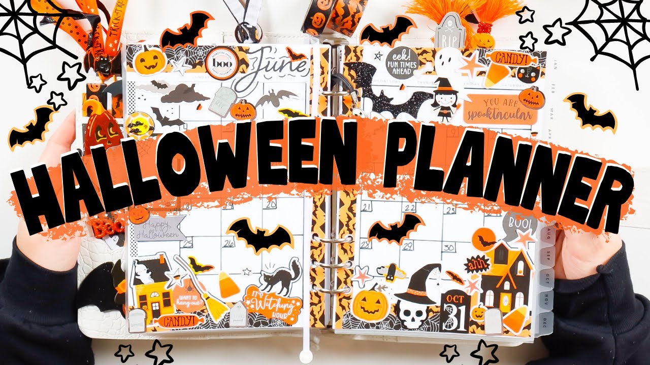 My Halloween Planner,  Spooky Cute Spread, June | Halloween Happy