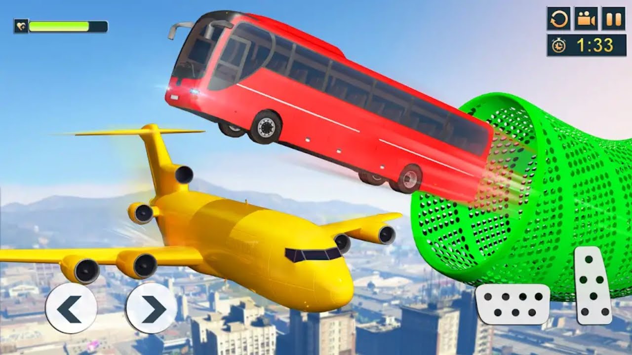 #1 Impossible bus driving master android gameplay | red color bus by wow gameplay