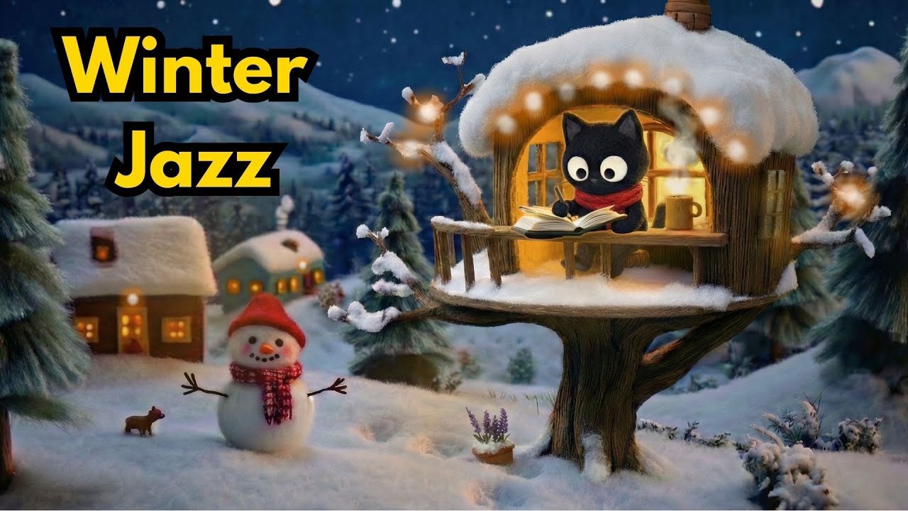Cozy Winter Lofi Jazz ❄️ Cozy Study Beats to Work & Focus  Productivity Music for Study & Work