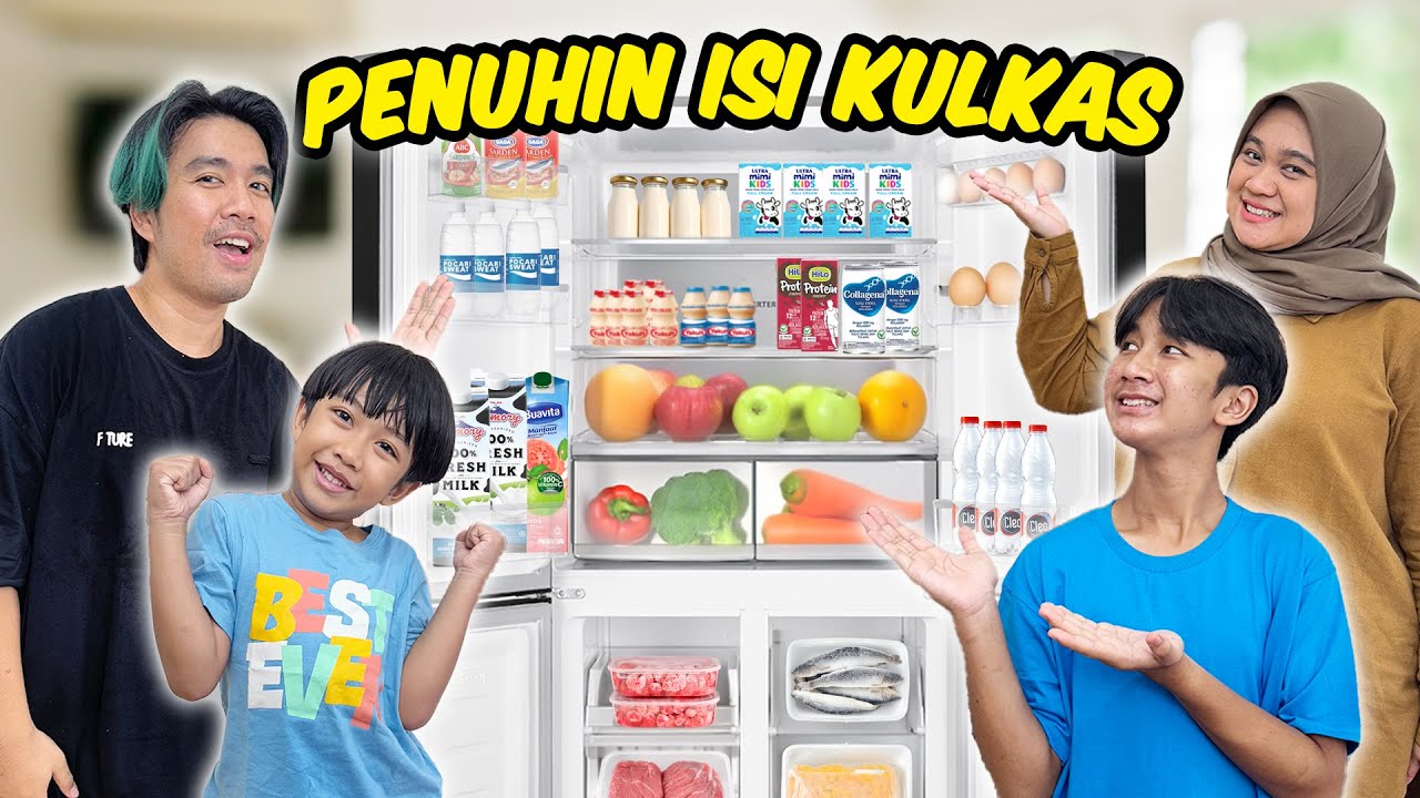 Belanja PENUHIN Isi Kulkas Keluarga Ziyan Persiapan Bulan Puasa