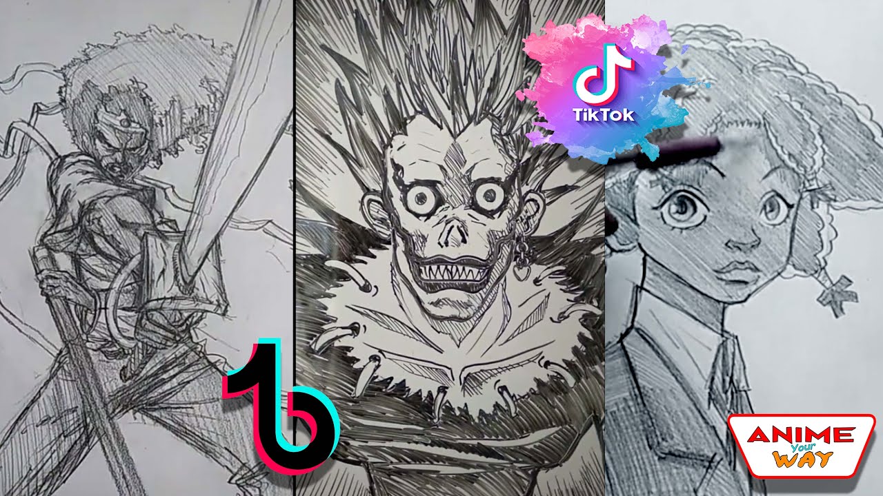 Amazing Anime Sketch TIK TOK Compilation Volume 1