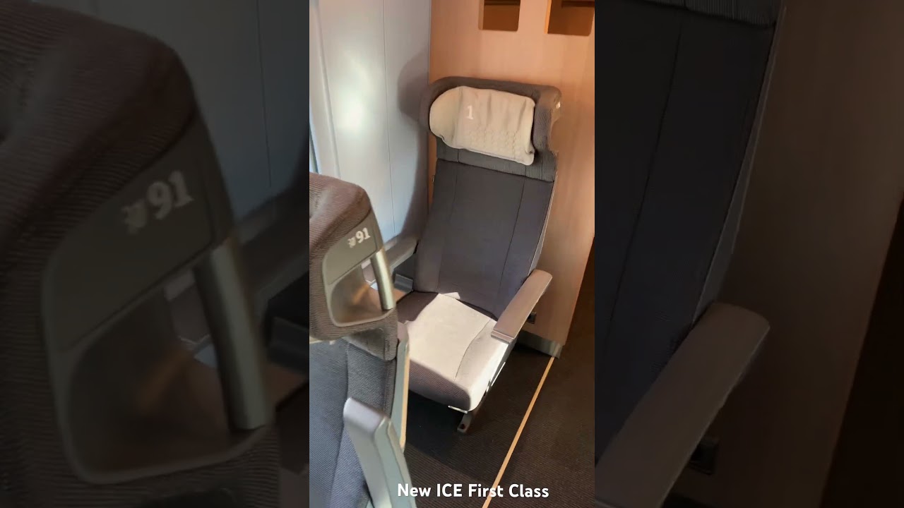 New DB Deutsche Bahn ICE Train, First Class Cabin #train #traintravel #germany #travel #bahn #ice