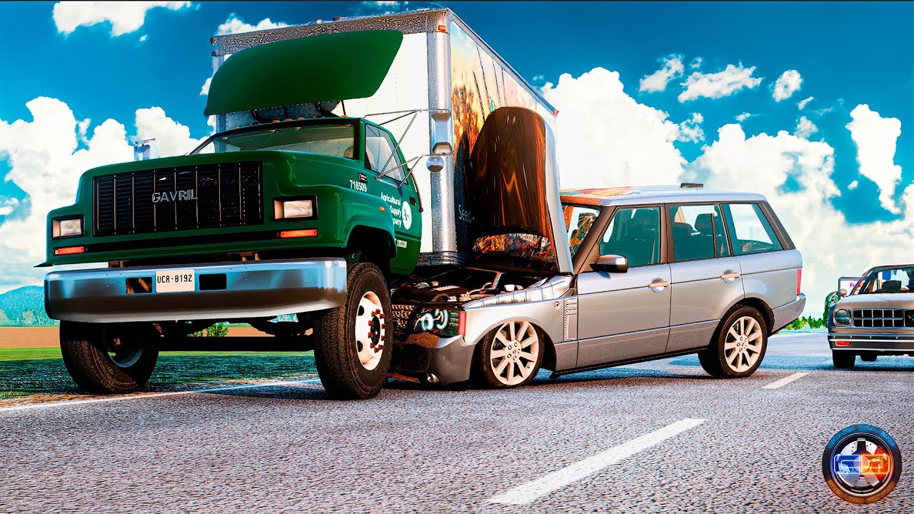Side Collisions of Cars #18 - BeamNG drive CRAZY DRIVERS