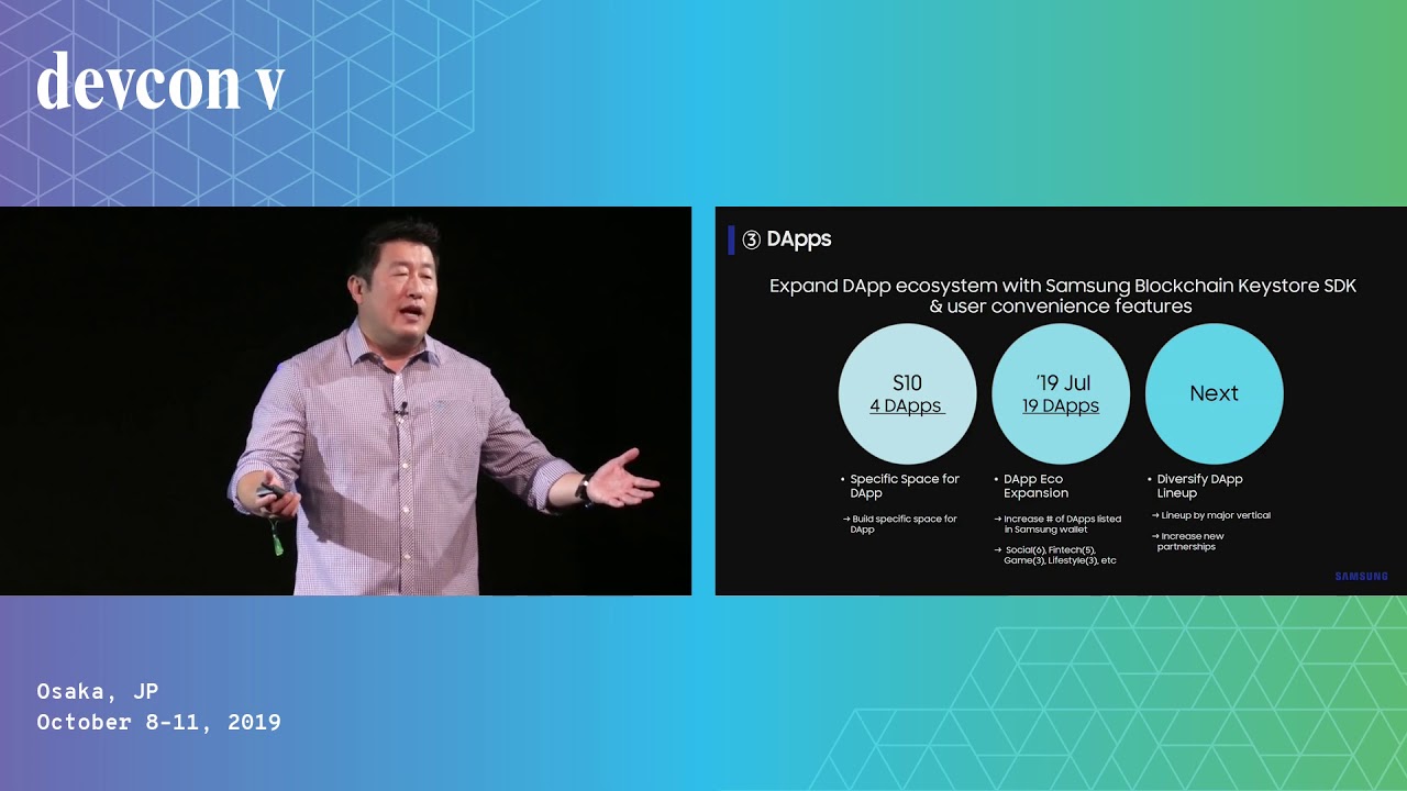 Welcome to the Samsung Blockchain Galaxy by Wook Lim & Minji Chae (Devcon5)
