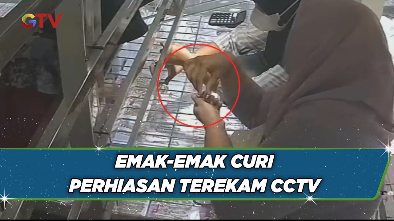 Aksi Emak-emak Curi Perhiasan Terekam CCTV di Toko Emas Pasar Sunggingan Boyolali