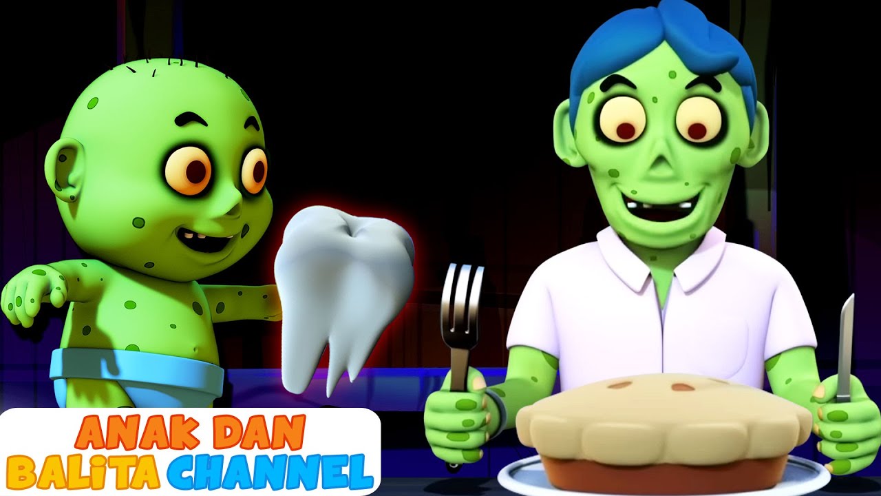 GreenZombie mengatakan di mana gigiku? Lagu Halloween | Lagu Anak Anak
