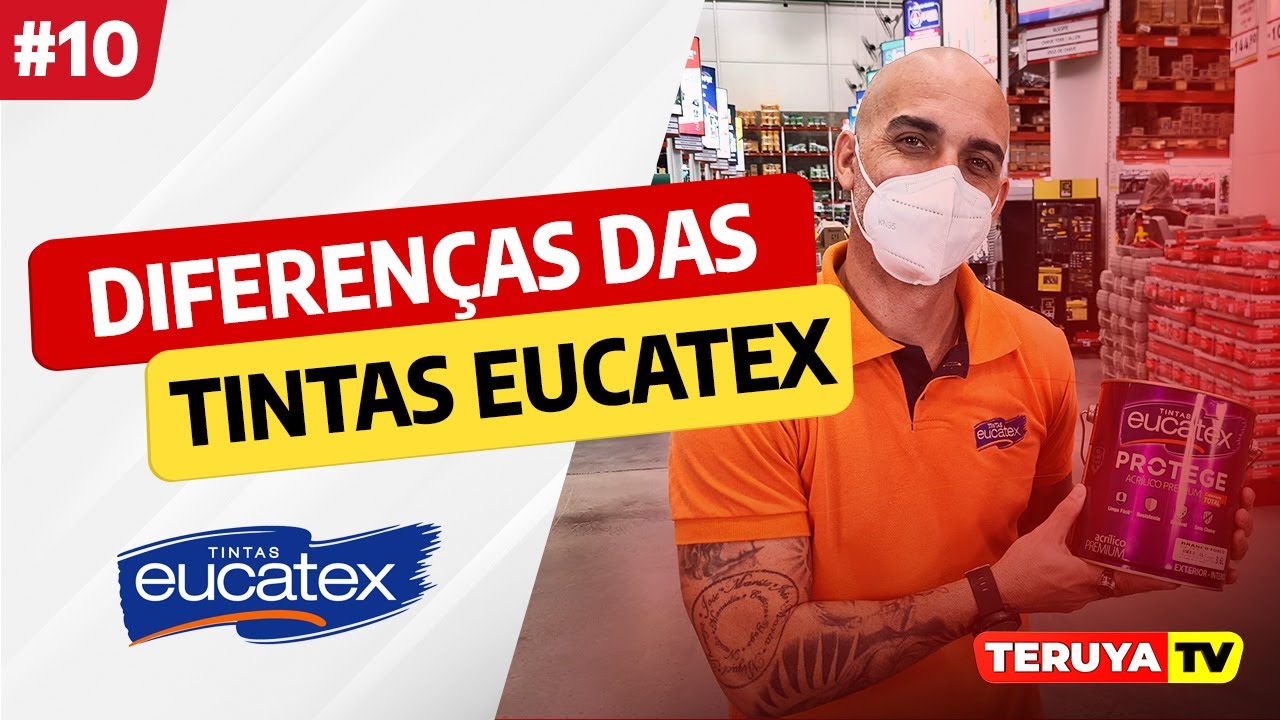 Tintas Eucatex: Conheça as suas principais diferenças e Aplicações  - TeruyaTV #10