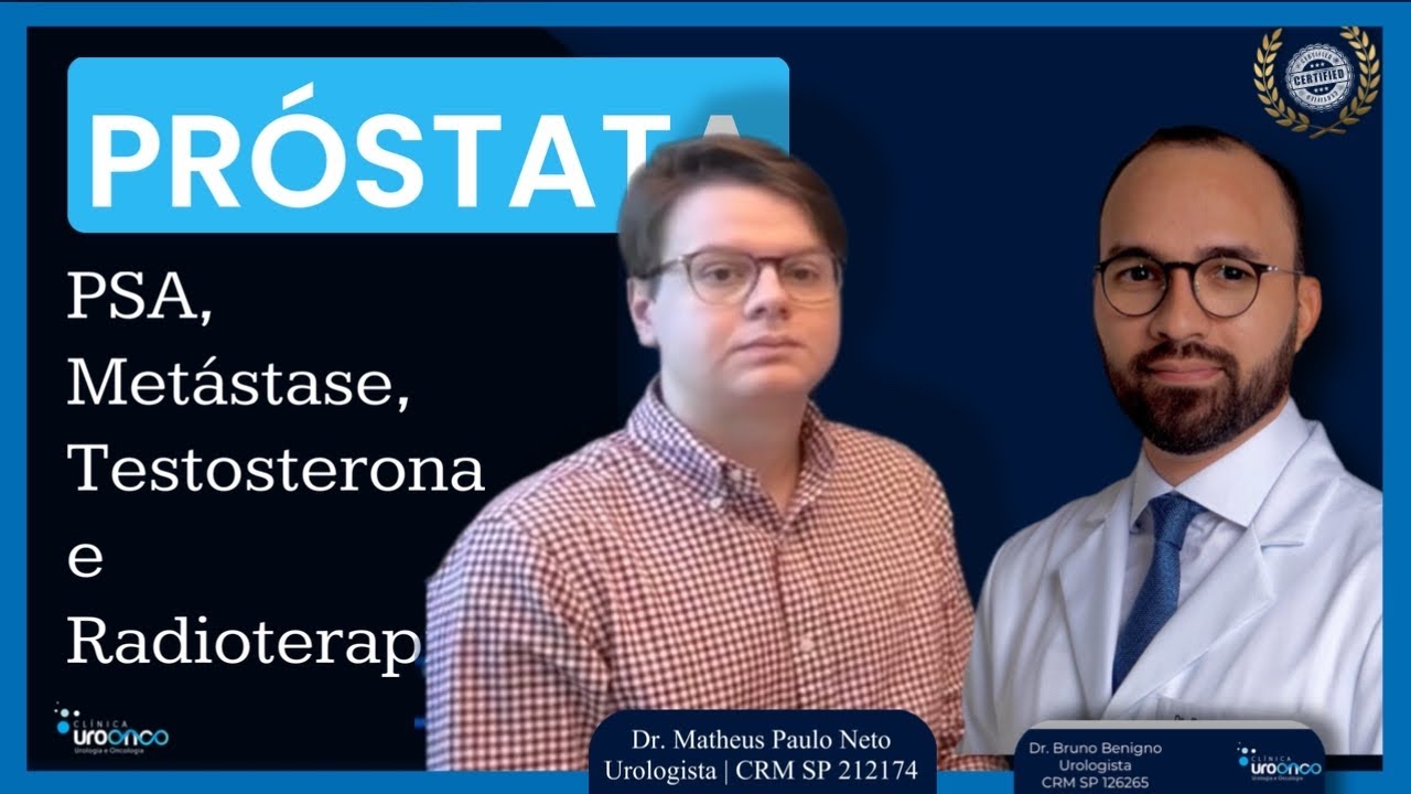 PSA Elevado, Metástases, Bloqueio de Testosterona e Radioterapia. 15 Respostas no Ca de Próstata.