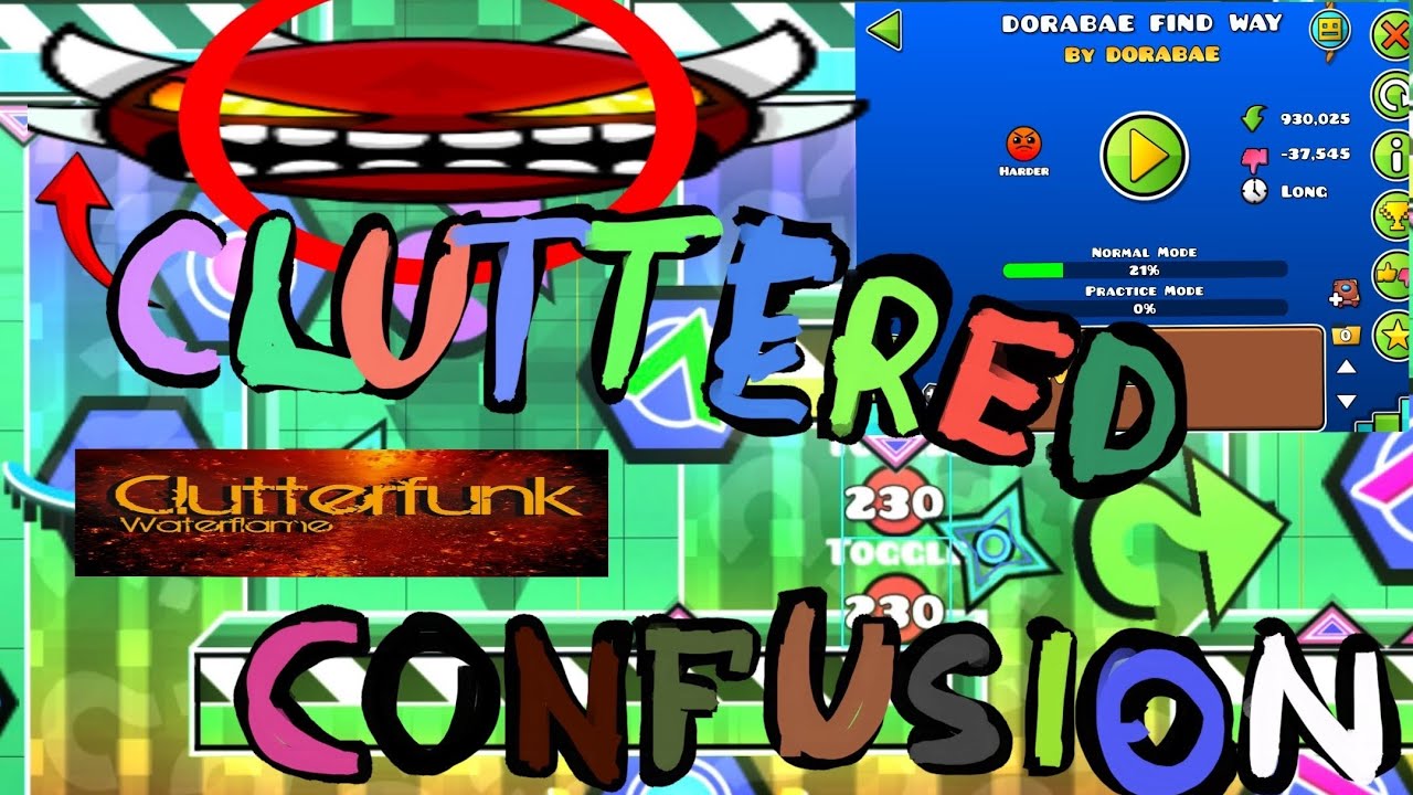 Cluttered Confusion 100% By Enfur (3 Coins) | Geometry Dash