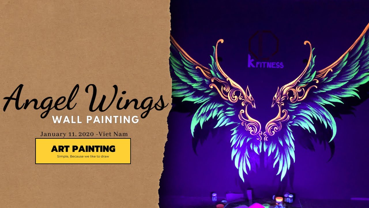 DIY Painting Wall Art _ Angel Wings