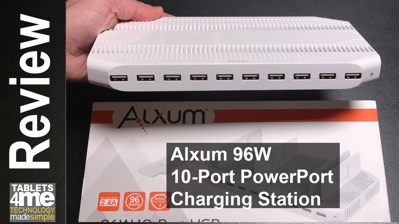 Massive USB Charger: Alxum 96W 10-Port PowerPort USB Charging Station Review