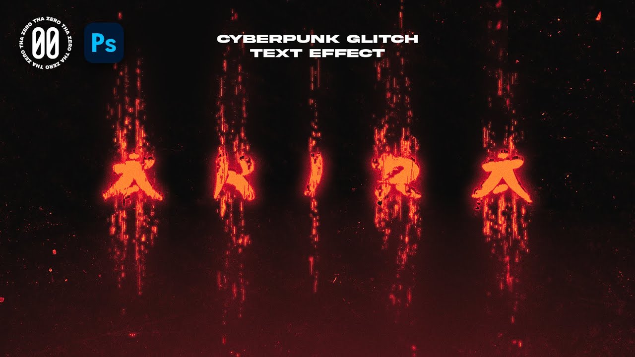 FUTURISTIC TEXT EFFECT IN PHOTOSHOP | AKIRA PROJECT by Thazero