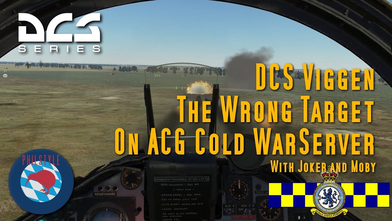DCS Viggen - The wrong target - on ACG cold war server