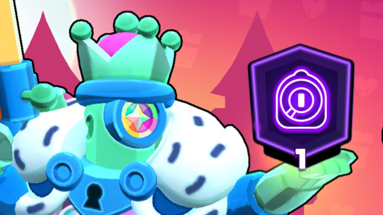 Hitting my first prestige on Brawl Stars (Rico)