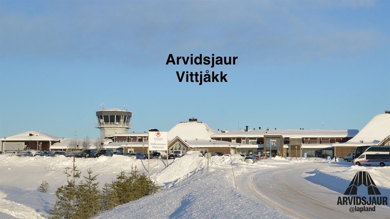 From Arvidsjaur airport to Vittjåkk skiing area