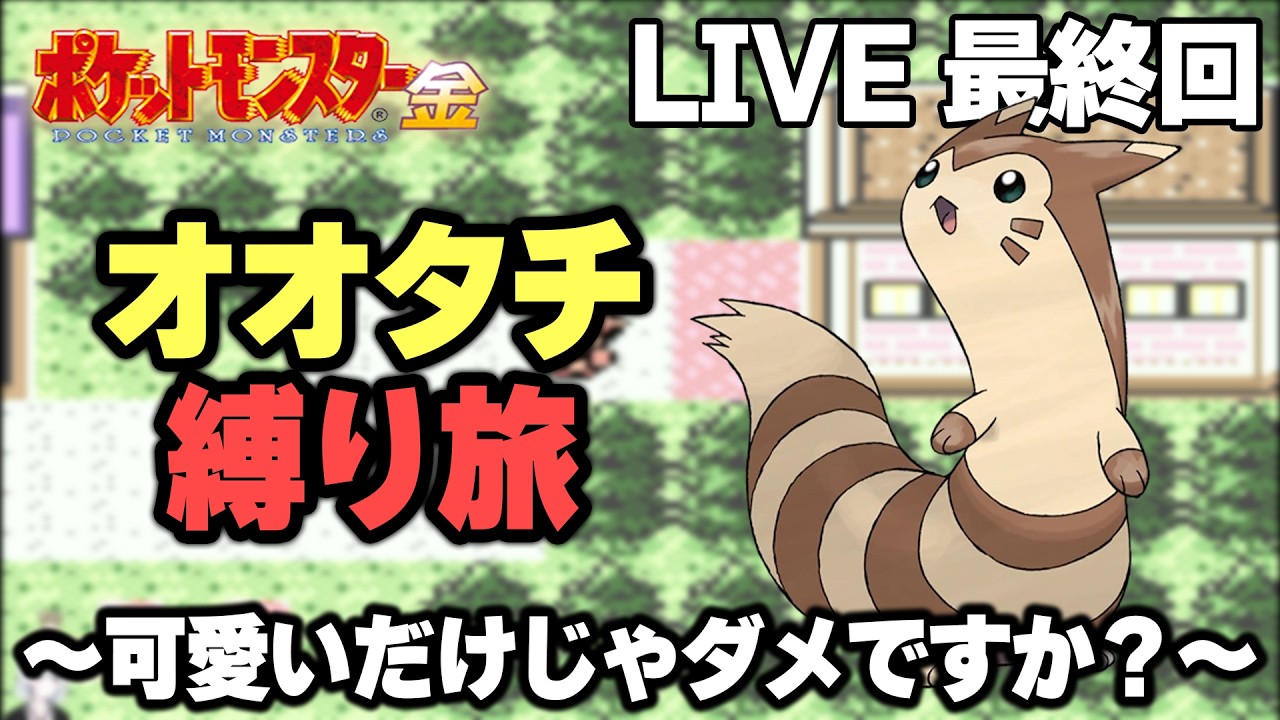 【ポケモン金銀】オオタチ縛り旅。可愛いだけじゃダメですか？【生放送part9】