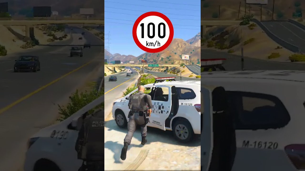 POL&Iacute;CIA MILITAR PEGA CARRO ACIMA DA VELOCIDADE #lspdfr #gta5 #gtapolicia #fivem #policialrp
