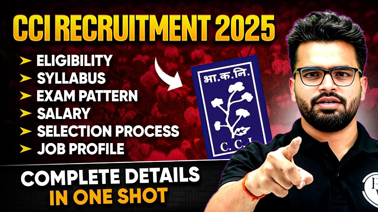 CCI Recruitment 2025 | Cotton Corporation Of India JCE Eligibility, Syllabus, Exam Pattern, Salary