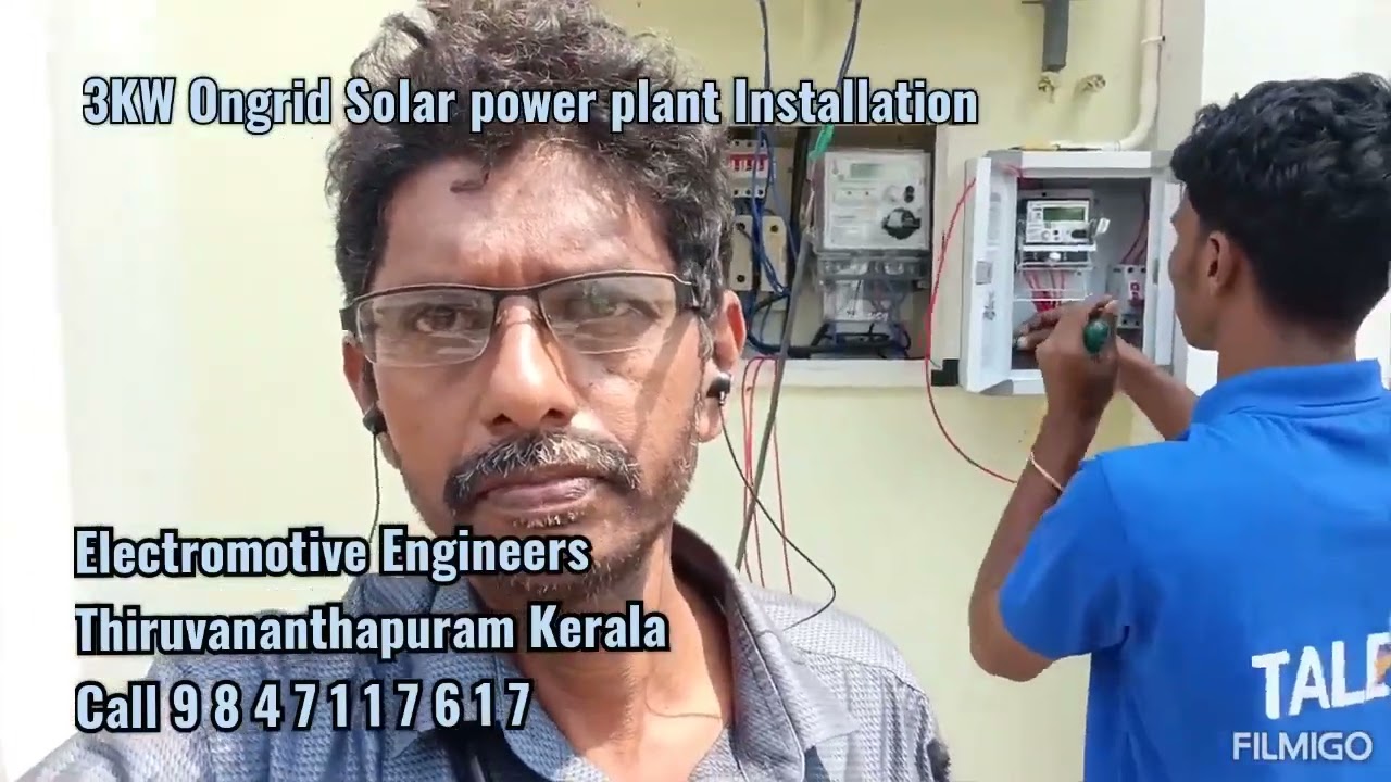3KW Ongrid solar system installation 