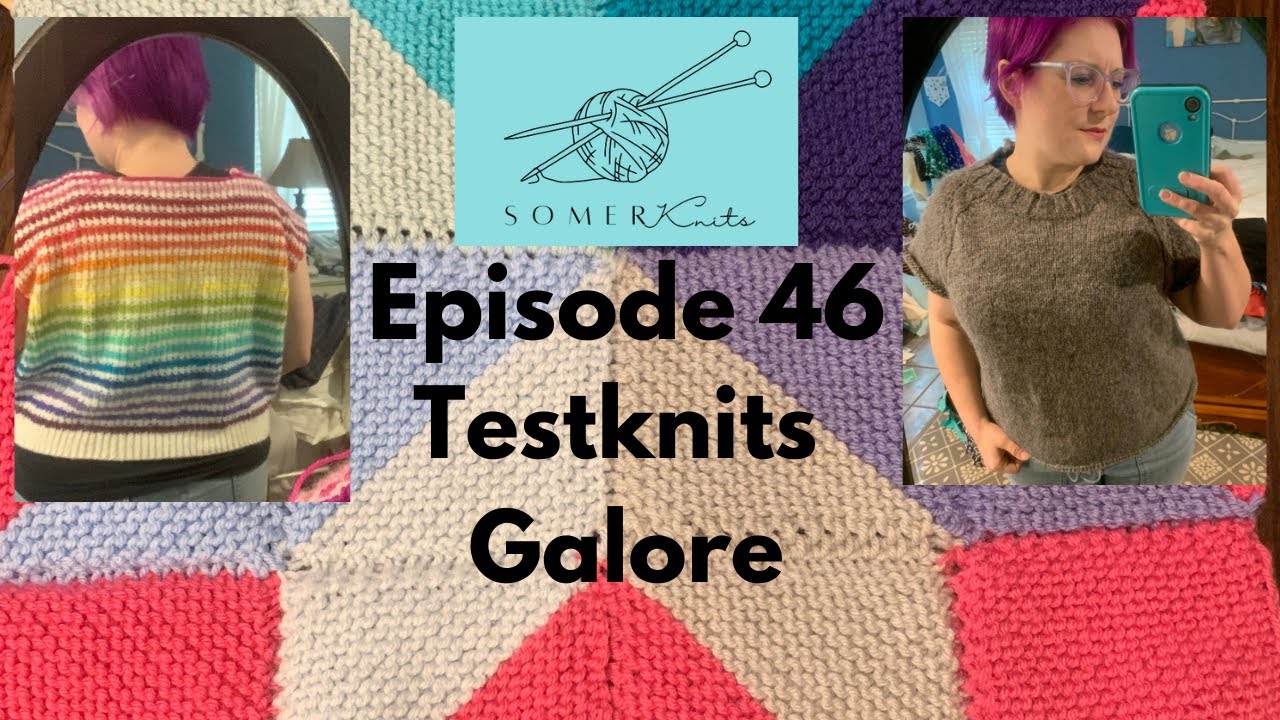 SomerKnits: Episode 46 - Testknits Galore: Daft Days Cardigan, Weekday Dress, & Stella Quilt Cushion