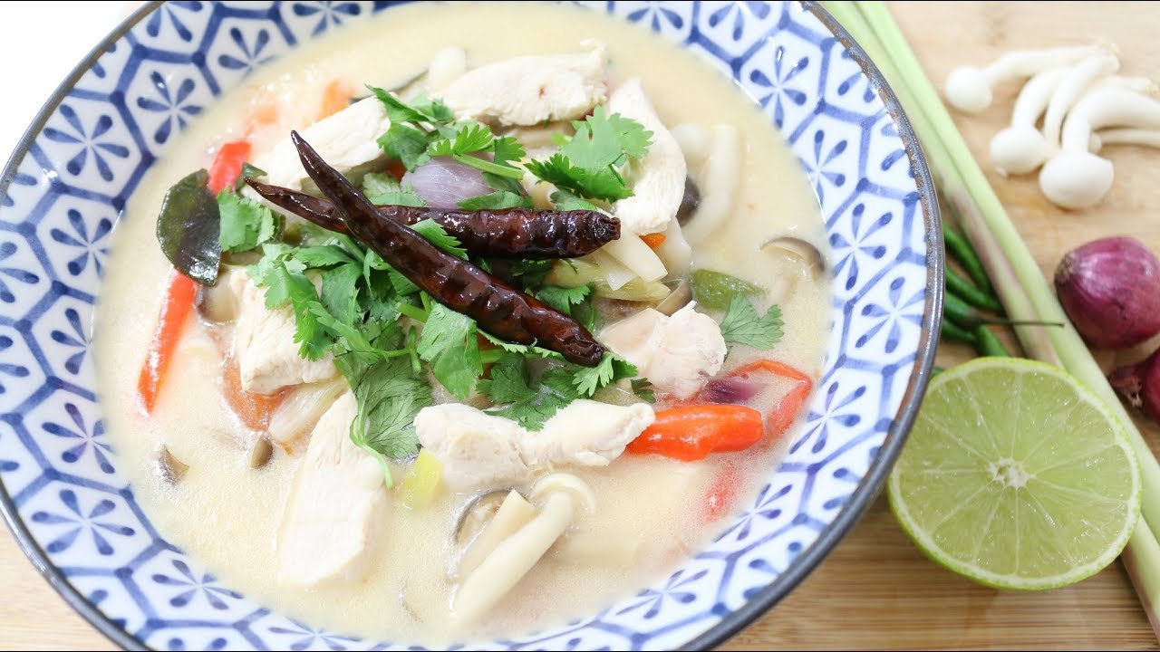 Thai Chicken Coconut Soup ต้มข่าไก่ - Episode 200