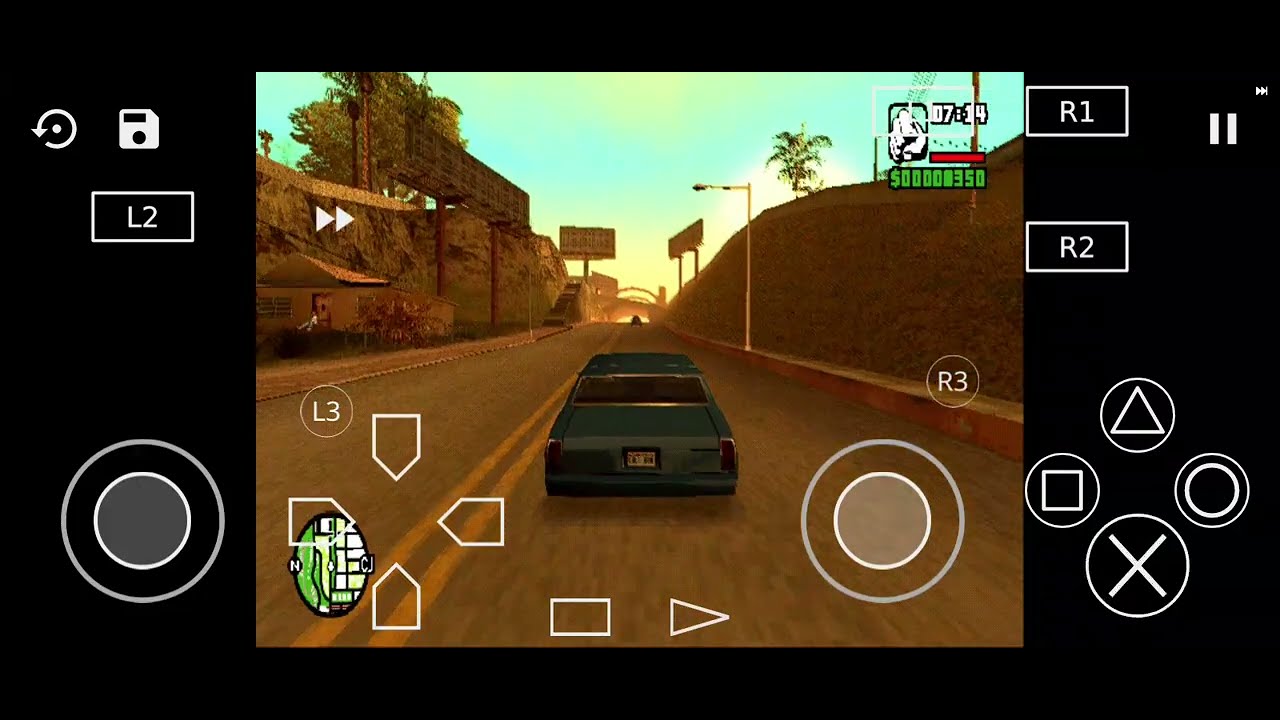 AETHERSX2 CONFIGURAÇÃO LITE⁶ GTA SA PS2 ISO (TESTE GAMEPLAY 2)