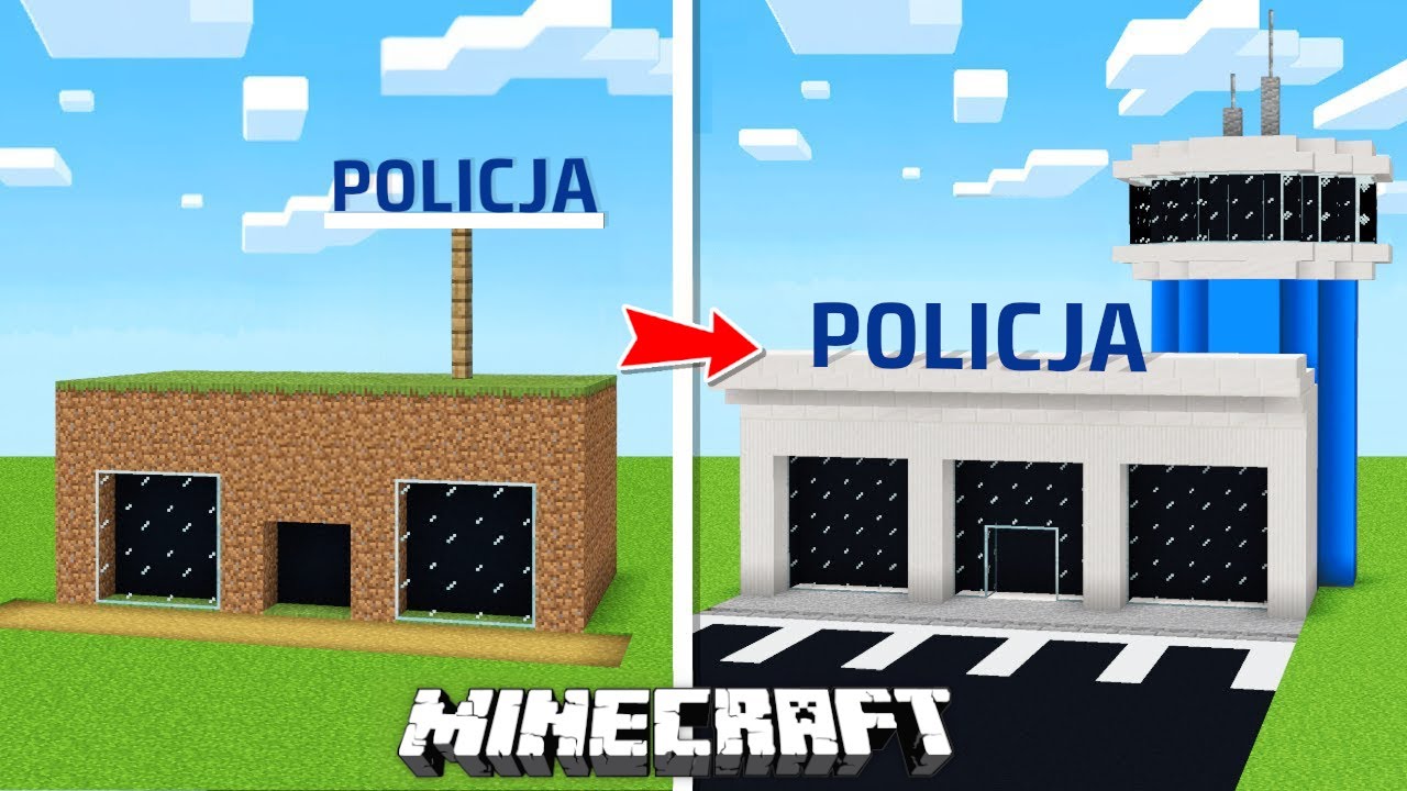 Poprosiłem 10 LOSOWYCH OSÓB aby zbudowali POSTERUNEK POLICJI w MINECRAFT!