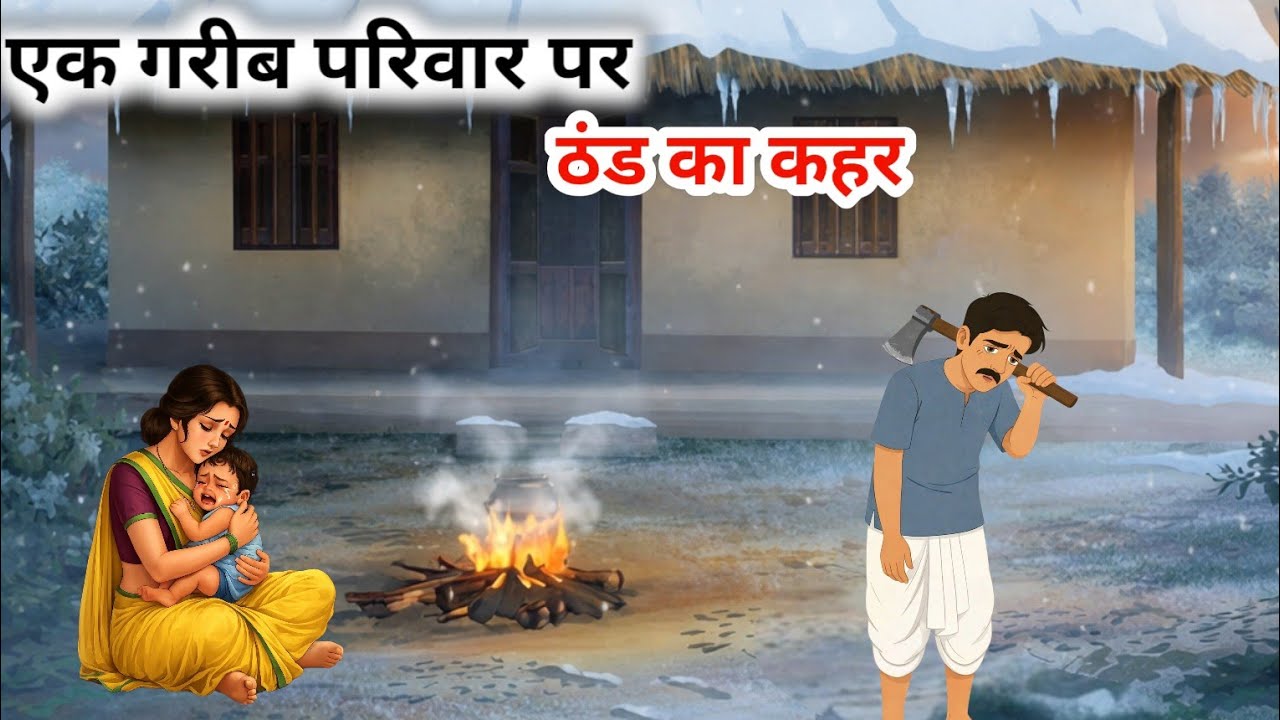 एक गरीब परिवार पर ठंड का कहर 😢 | Hindi Moral Story | Emotional Story
