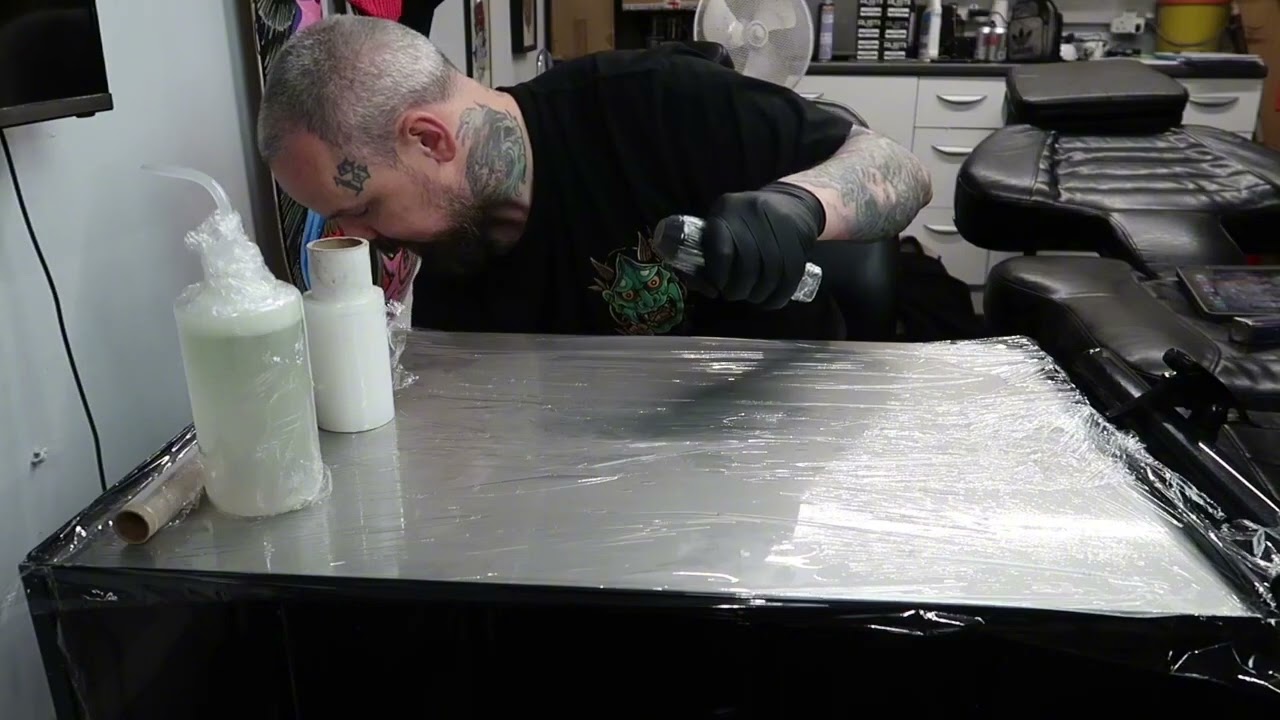 How to wrap a tattoo machine.