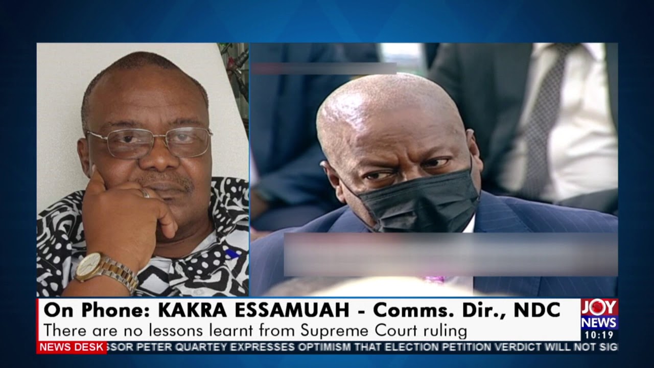 Supreme Court dismisses John Mahama&rsquo;s Petition; what next for NDC? - News Desk on JoyNews (5-3-21)