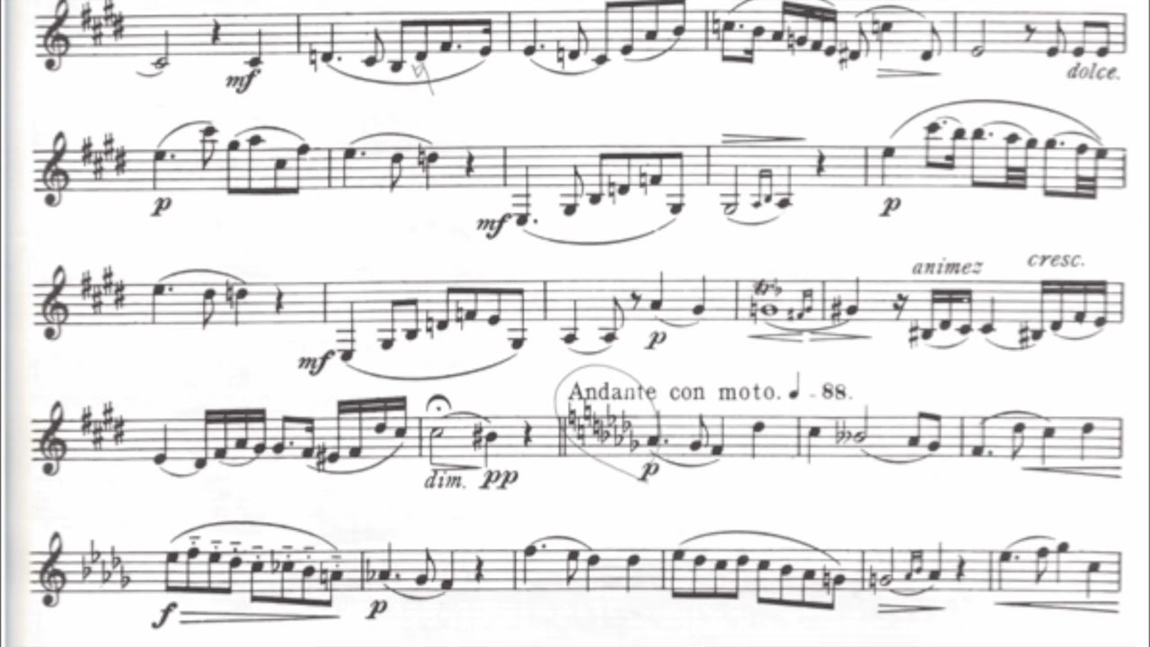 C.  Rose etude #13 from 40 studies for clarinet