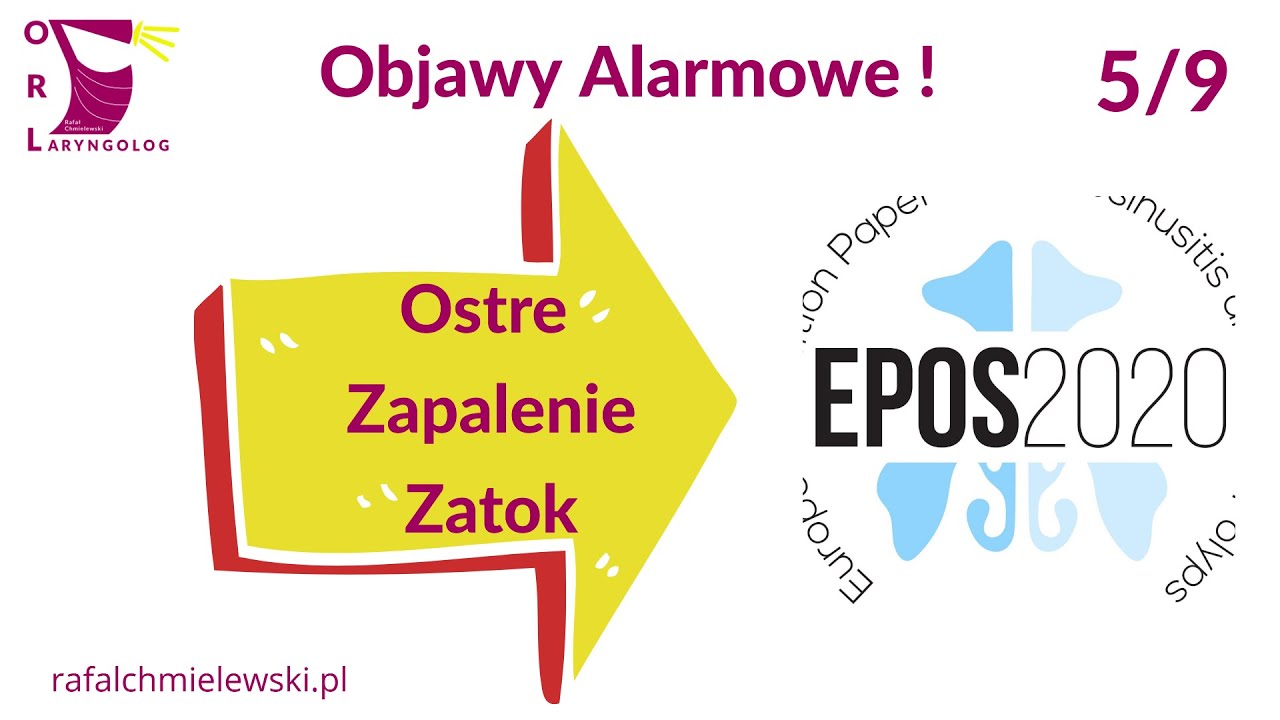 Objawy alarmowe w Ostrym Zapaleniu Zatok wg EPOS 2020