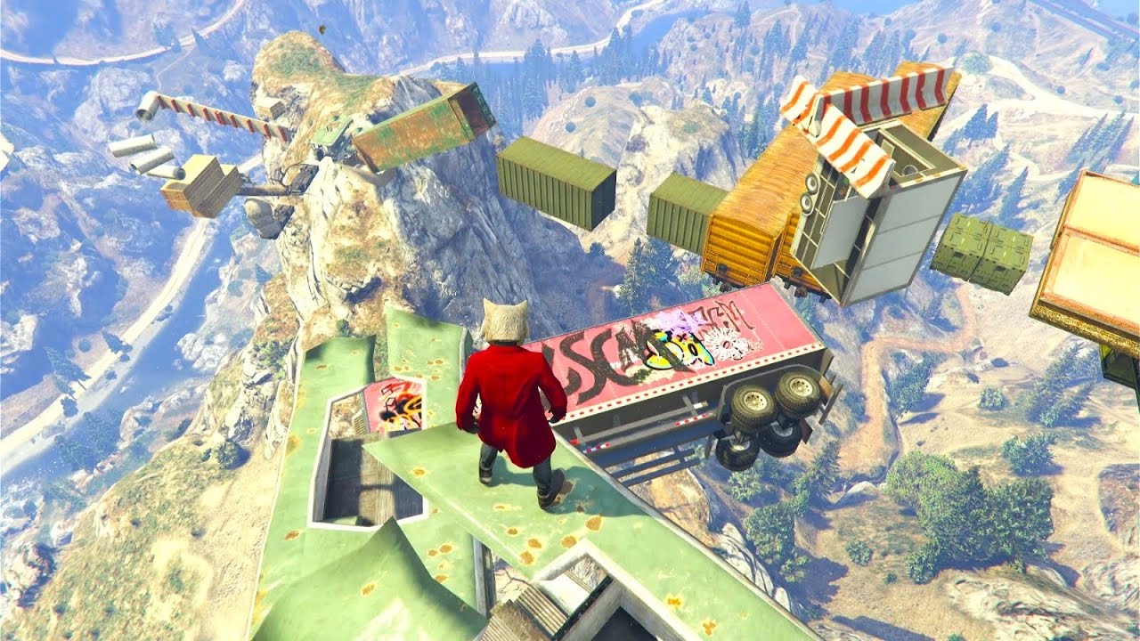 MikeHousePARKOUR & CLAUDIA'S PARKOUR (DOBLE) GTA5 ONLINE #parkour #252  パルクール | AlkyMisTa #gta5
