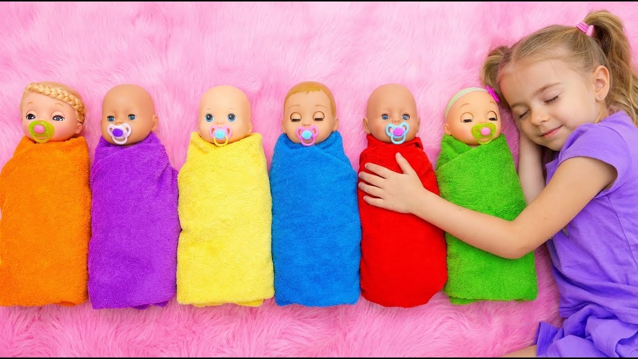 Kids Play and Take Care of Little Babies 👶🎀 | Anabella Show