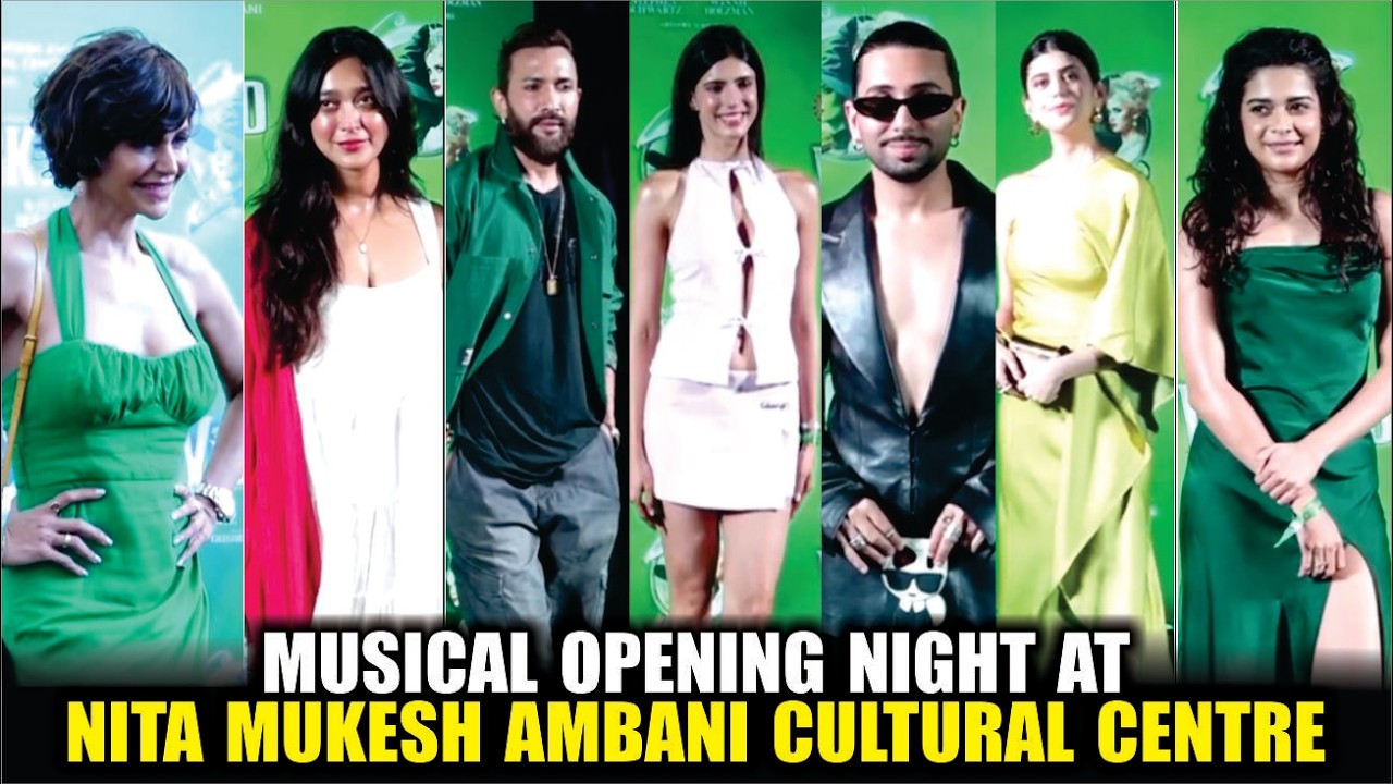 Celebs arrive for the Wicked The Musical Opening Night at the Nita Mukesh Ambani Cultural Centre